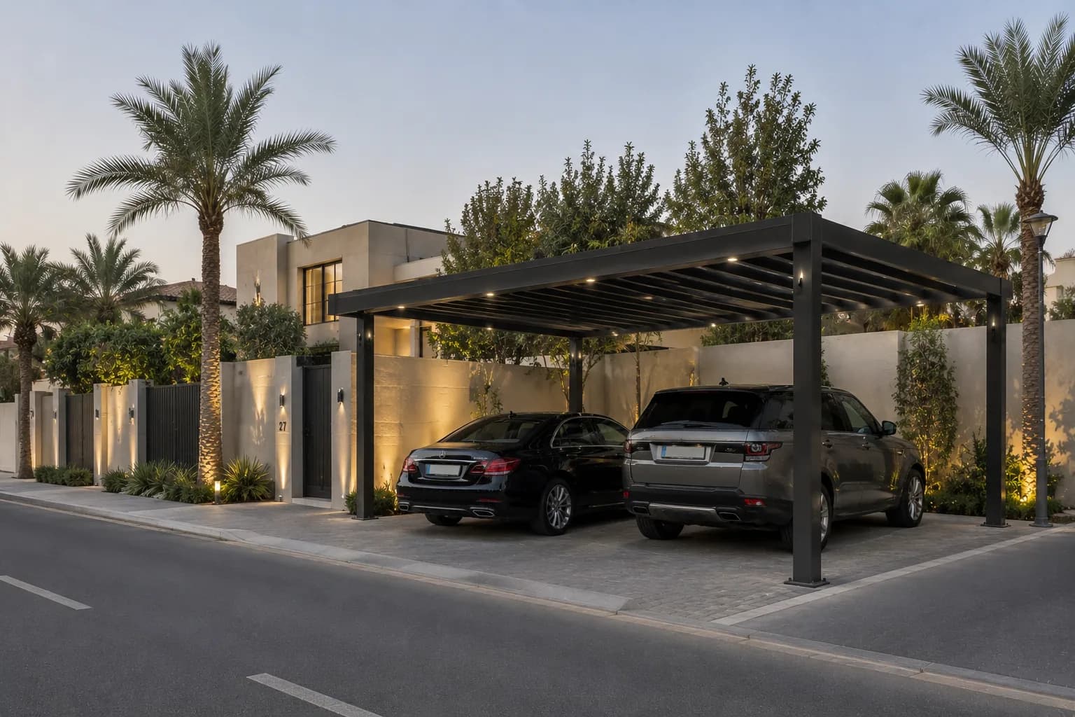Private Villa Car Parking Shade